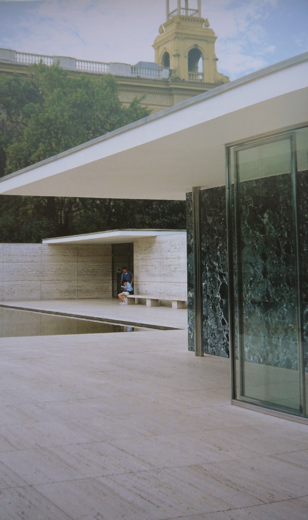 Ludwig Mies Van Der Rohe, Pavillon de l'Allemagne pour l'Exposition Universelle Barcelone, Espagne, 1928-1929 ; reconstruit en 1983-1986