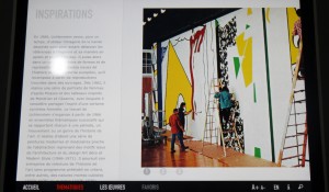 Application pour IPAD Roy Lichtenstein Centre Pompidou