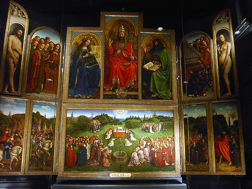 Hubert & Jan Van Eyck, Het Lam Gods - l'Agneau de Dieu -, 1432