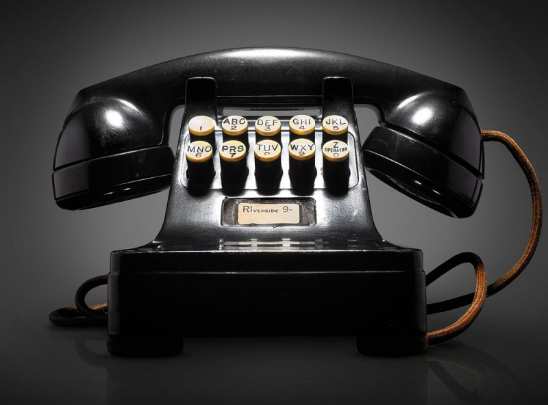 Prototype of push-button telephone, 1948