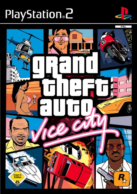Grand Theft Auto, Vice City, couverture du jeu sur Playstation 2