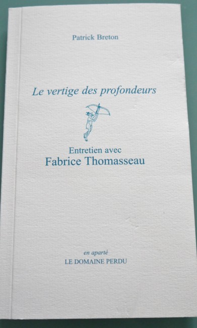 Le Vertige des Profondeurs, Entretien avec Fabrice Thomasseau, éditions Le Domaine Perdu
