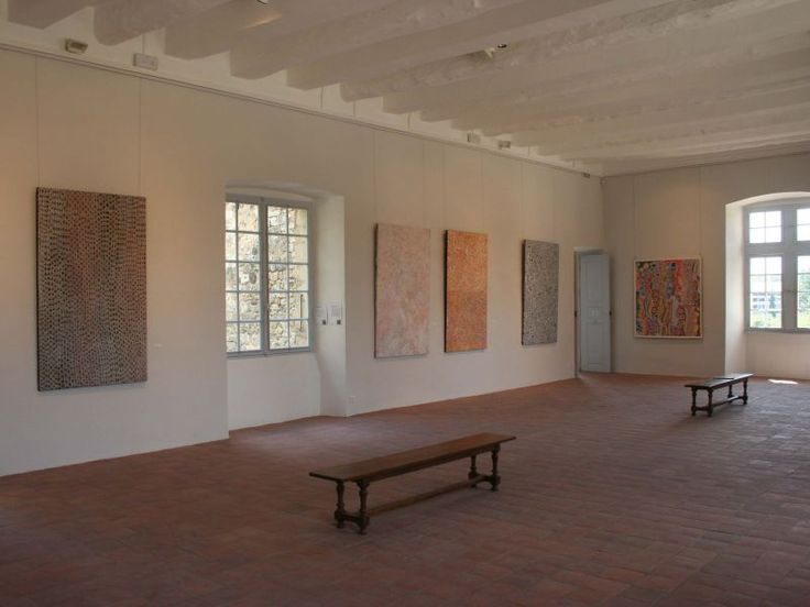 Château de Vogüé, L'art Aborigène, vue de l'exposition, 2010