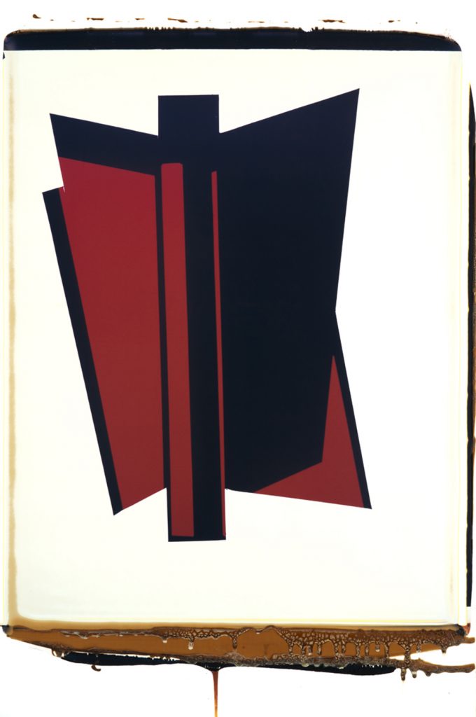 Fabiola Menchelli, Red and black polaroid, 2013, 20 x 24" Polaroid print