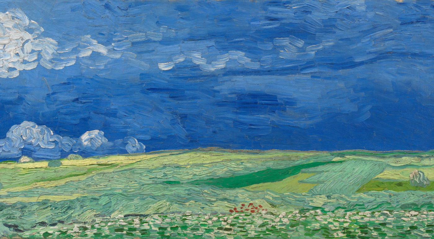 Vincent Van Gogh, Wheatfield under Thunderclouds,1890. Un des nombreux chefs d'oeuvre présent au Musée Van Gogh d'Amsterdam