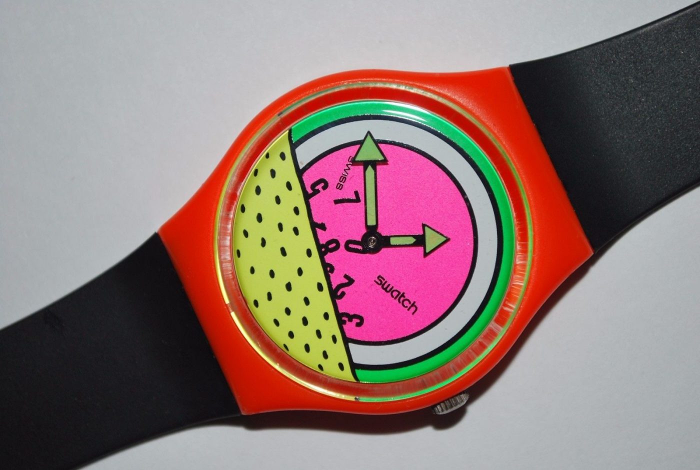 Un modèle de Montre Swatch dessiné par Keith Haring en 1985 