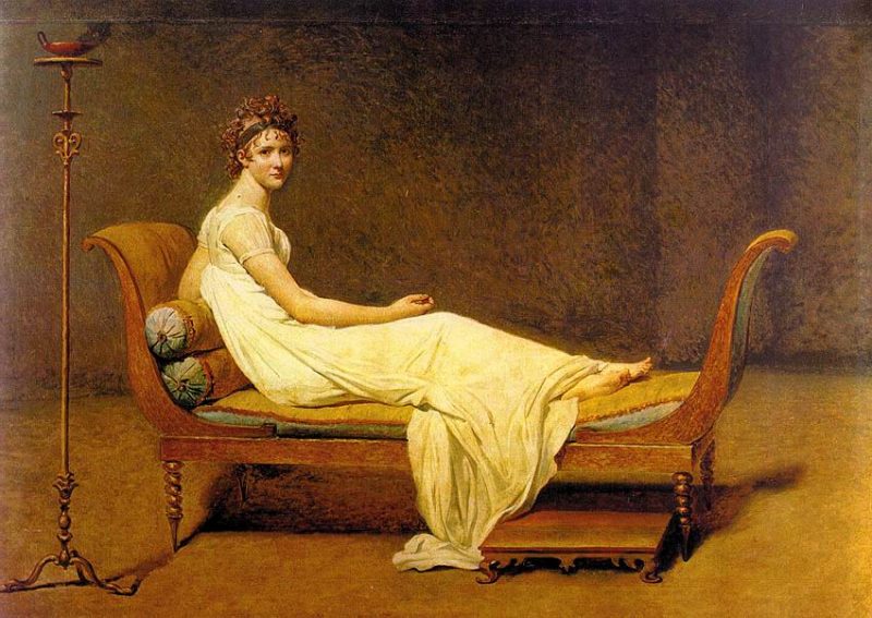 Portrait de Juliette Récamier, Jacques-Louis David, 1800