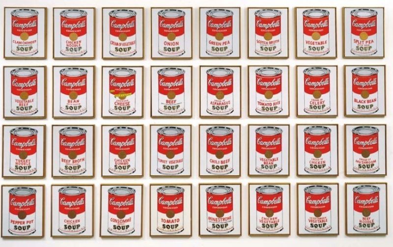 Andy Warhol, Campbell's Soup Cans, 1962