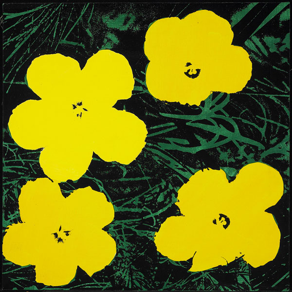 Elaine Sturtevant, Warhol Flowers, 1970