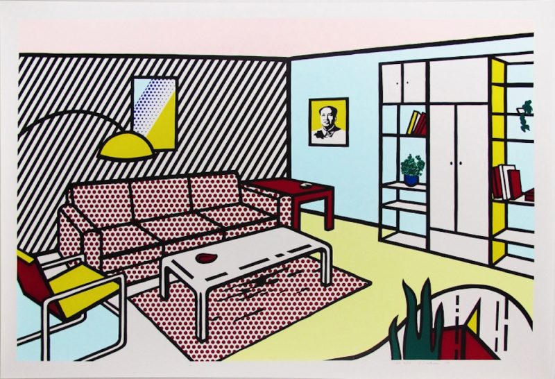 Roy Lichtenstein, série Interiors, Modern Room, 1991.