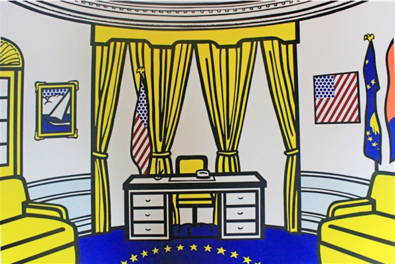 Roy Lichtenstein, Série Interieur, The Oval Office, 1992.