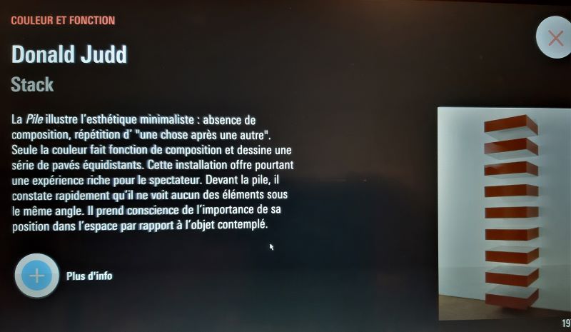 Vue du jeu Prisme 7, le 1er jeu vidéo du Centre Pompidou.