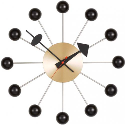 Horloge à boules noires (Nelson Ball Clock), design Georges Nelson pour Herman Miller.