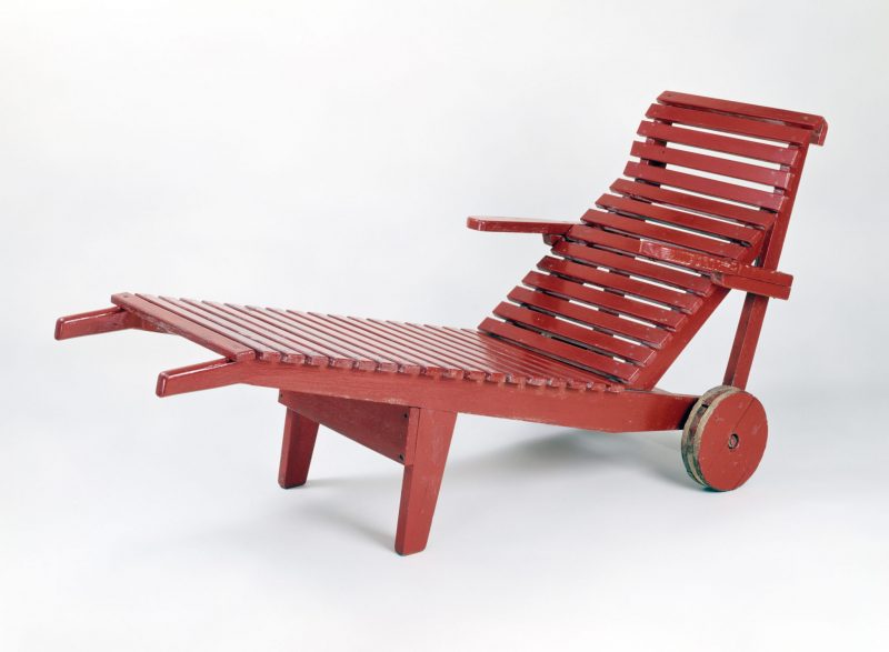 Chaise de jardin, design Aino Aalto, années 30-40
