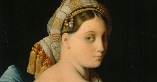 Ingres, La Grande Odalisque, détail du visage